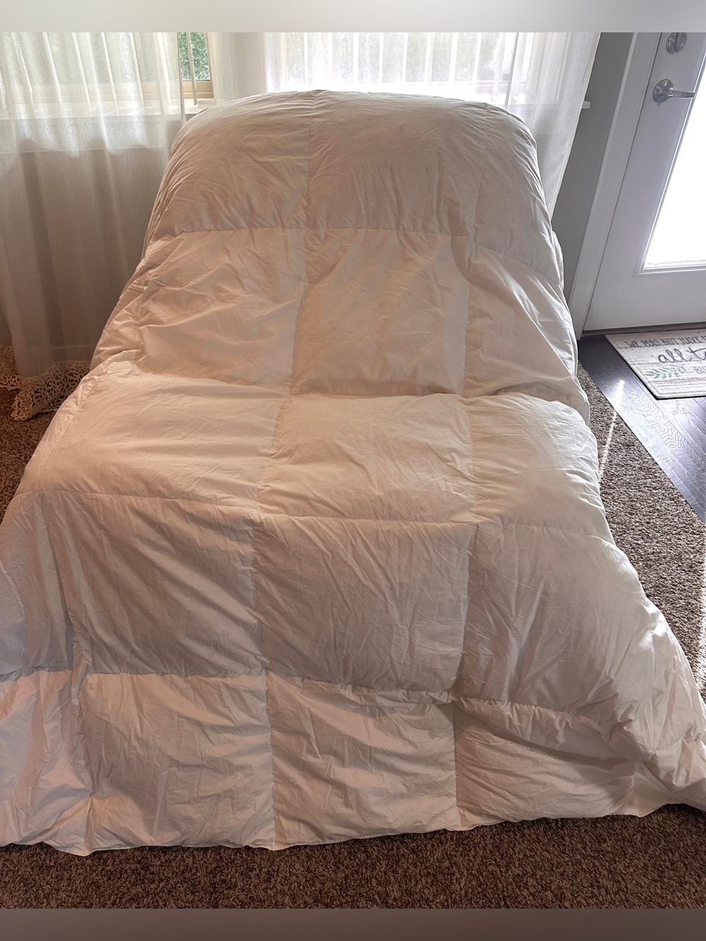 FJÄLLARNIKA Duck Down Duvet Insert Full/Queen 100% Cotton Ikea Comforter